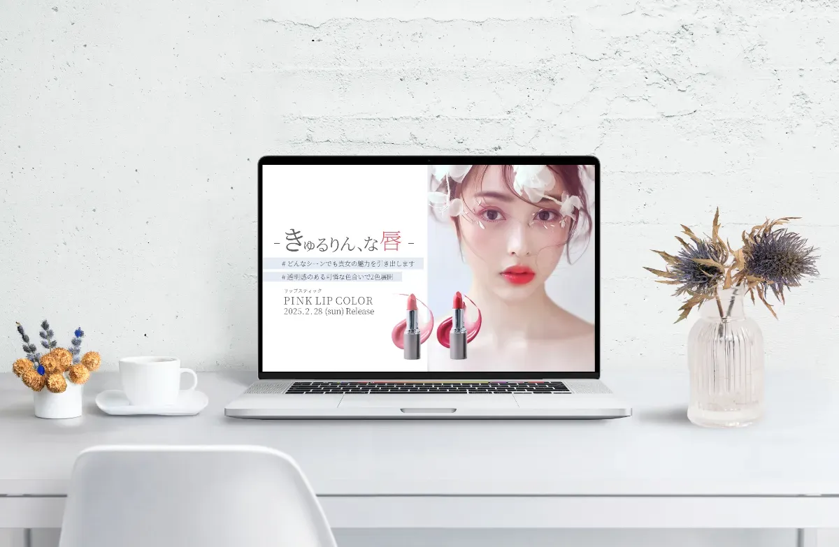 名古屋市のホームページ制作事例｜リップクリームECサイトFV制作実例
